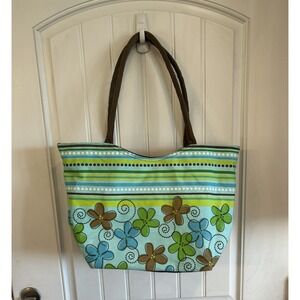 Crazy Bags Medium Tote Bag Floral Multicolor Design New